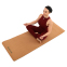 Коврик для йоги Пробковый каучуковый двухслойный Yoga mat BLOOM LB7121 183x61мx0.6cм коричневый 7