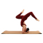 Коврик для йоги Пробковый каучуковый двухслойный Yoga mat BLOOM LB7121 183x61мx0.6cм коричневый 8