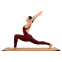 Коврик для йоги Пробковый каучуковый двухслойный Yoga mat BLOOM LB7121 183x61мx0.6cм коричневый 9
