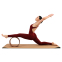 Колесо для йоги пробкове BLOOM Fit Wheel Yoga LB7125 коричневий 5