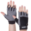Перчатки для фитнеса и тренировок Zelart SB-161589 S-XXL черный-серый 0