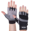 Перчатки для фитнеса и тренировок Zelart SB-161594 S-XXL черный-серый 0