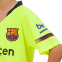 Форма футбольная детская с символикой футбольного клуба BARCELONA MESSI 10 гостевая 2019 SP-Planeta CO-7294 6-16лет салатовый 2