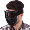 Защитная маска-трансформер очки пол-лица SP-Sport MT-009-BKS черный 7