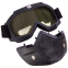 Защитная маска-трансформер очки пол-лица SP-Sport MT-009-BKY черный 2