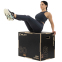 Бокс плиометрический тумба для кроссфита Плиобокс Wood Plyo box Zelart FI-4884-2 1шт 75см черный 12