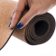 Килимок для йоги корковий каучуковий з принтом Record FI-7156-10 183x61мx0.4cм коричневий 2