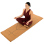 Килимок для йоги Пробковий каучуковий двошаровий Yoga mat Record FI-7156-10 183x61мx0.4cм коричневий 7