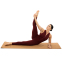 Килимок для йоги Пробковий каучуковий двошаровий Yoga mat Record FI-7156-10 183x61мx0.4cм коричневий 8