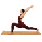 Килимок для йоги Пробковий каучуковий двошаровий Yoga mat Record FI-7156-10 183x61мx0.4cм коричневий 9