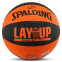 Мяч баскетбольный резиновый SPALDING STREET LAYUP 84548Z размер 7 оранжевый-черный 0