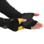 Перчатки для фитнеса и тяжелой атлетики кожаные Zelart Gel Tech BC-3611 M-XL черный-желтый 1