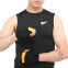 Перчатки для фитнеса и тяжелой атлетики кожаные Zelart Gel Tech BC-3611 M-XL черный-желтый 3