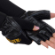 Перчатки для фитнеса и тяжелой атлетики кожаные GOLDS GYM BC-3603 S-XL черный 0