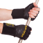 Перчатки для фитнеса и тяжелой атлетики кожаные GOLDS GYM BC-3603 S-XL черный 8