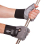 Перчатки для фитнеса и тяжелой атлетики кожаные VELO VL-3222 S-XL серый-черный 0