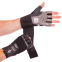 Перчатки для фитнеса и тяжелой атлетики кожаные VELO VL-8114 S-XL черный-серый 2