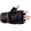 Перчатки для смешанных единоборств MMA EVERLAST HEVY BAG 4301SM S-M черный-серый 0