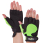 Перчатки для фитнеса и тренировок Zelart SB-161740 XS-M черный-зеленый 0