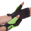 Перчатки для фитнеса и тренировок Zelart SB-161740 XS-M черный-зеленый 2