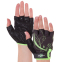 Перчатки для фитнеса и тренировок Zelart SB-161743 XS-M черный-салатовый 0