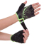 Перчатки для фитнеса и тренировок Zelart SB-161743 XS-M черный-салатовый 1