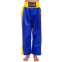 Штаны для кикбоксинга детские MATSA KICKBOXING MA-6732 6-14лет синий-желтый 0