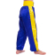 Штаны для кикбоксинга детские MATSA KICKBOXING MA-6732 6-14лет синий-желтый 1