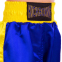 Штани для кікбоксингу дитячі MATSA KICKBOXING MA-6732 6-14років синій-жовтий 2