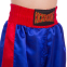 Штаны для кикбоксинга детские MATSA KICKBOXING MA-6733 6-14лет синий-красный 2