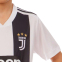 Форма футбольная детская с символикой футбольного клуба JUVENTUS домашняя 2019 SP-Planeta CO-8020 6-14 лет белый-черный 2