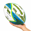 М'яч для регбі SOCCER STAR R-5341-5 №5 білий-синій-салатовий 3