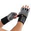 Перчатки для фитнеса и тяжелой атлетики VELO VL-8122 S-XL серый-черный 1