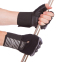 Перчатки для фитнеса и тяжелой атлетики кожаные Zelart ZB-8117 M-XL черный 0
