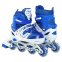 Роликовые коньки раздвижные детские с защитой и шлемом в комплекте FEI BAO SK-9456 размер 31-42 15