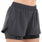 Шорты спортивные двойные 2 в 1 женские Joma INDOOR GYM 902887-100 S-XL черный 2