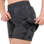 Шорты спортивные двойные 2 в 1 женские Joma INDOOR GYM 902887-100 S-XL черный 7