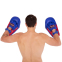 Лапа Прямая удлиненная для бокса и единоборств TWINS PML-7-L левая 36х20х5см 1шт синий-красный 1