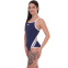 Купальник для плавания слитный спортивный женский ARENA TEAM STRIPE AR001195-701 36-40-USA синий 4