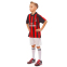 Форма футбольная детская с символикой футбольного клуба AC MILAN домашняя 2019 SP-Planeta CO-8039 6-14 лет красный-черный 3