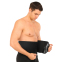 Пояс для тренажерного залу та схуднення SWEAT WAIST TRIMMER EZOUS O-13 розмір 126x20см чорний-сірий 4