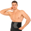 Пояс для тренажерного залу та схуднення SWEAT WAIST TRIMMER EZOUS O-13 розмір 126x20см чорний-сірий 5