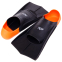 Ласты для тренировок в бассейне короткие с закрытой пяткой CIMA PL-6090-04 размер 30-44 черный-оранжевый 2