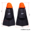 Ласты для тренировок в бассейне короткие с закрытой пяткой CIMA PL-6090-04 размер 30-44 черный-оранжевый 8