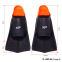 Ласты для тренировок в бассейне короткие с закрытой пяткой CIMA PL-6090-04 размер 30-44 черный-оранжевый 9