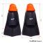 Ласты для тренировок в бассейне короткие с закрытой пяткой CIMA PL-6090-04 размер 30-44 черный-оранжевый 11