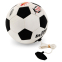 М'яч футбольний тренажер SP-Sport OFFICIAL FB-6883-4 №4 PU чорний-білий 4