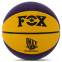 Мяч баскетбольный PU FOX BA-8977 NET №7 фиолетовый-желтый 0