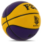 Мяч баскетбольный PU FOX BA-8977 NET №7 фиолетовый-желтый 1