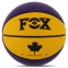 Мяч баскетбольный PU FOX BA-8977 NET №7 фиолетовый-желтый 3